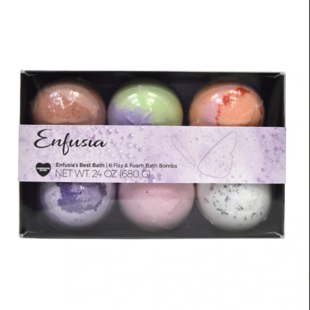 6 Fizz & Foam Bath Bombs